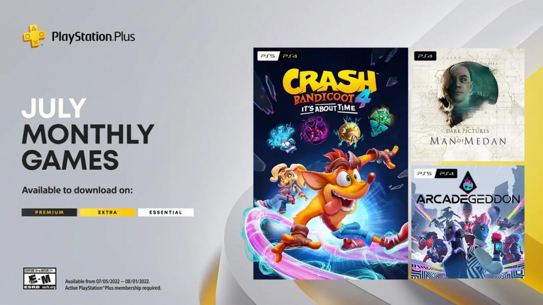 7월의 무료 PlayStation Plus 게임에는 Crash Bandicoot 4 등이 포함됩니다