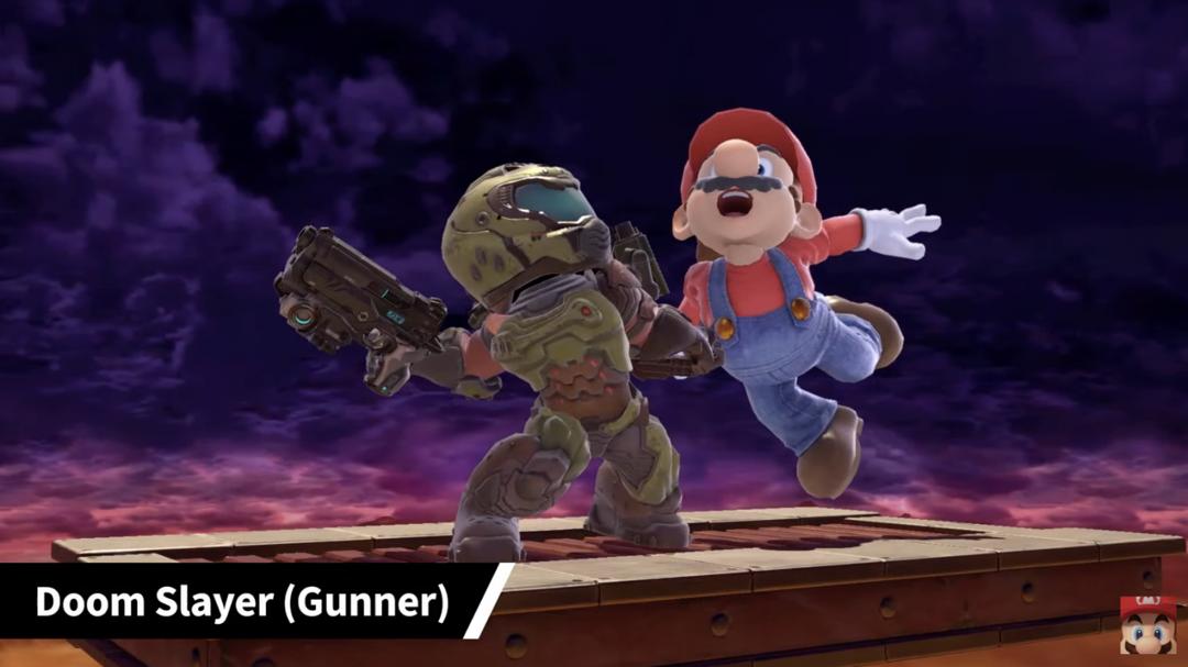 Doom Slayer, Mii Fighter DLC로 Smash Bros Ultimate 데뷔