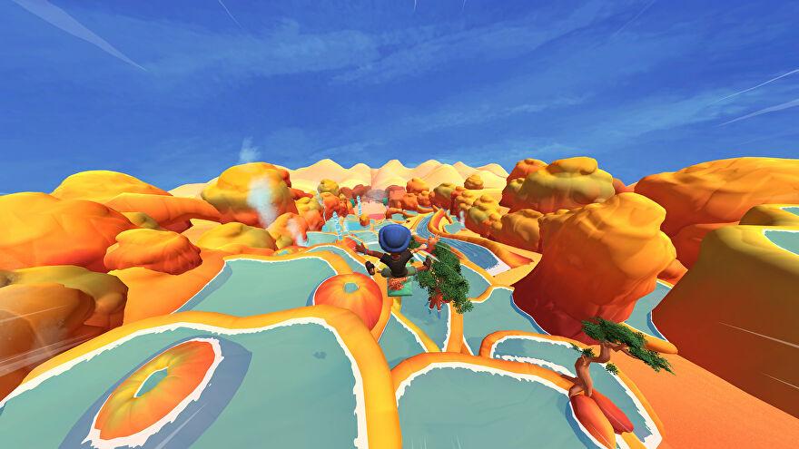 무료 Tray Racers에서 종말 이후의 즐거운 듄서핑을 즐겨보세요